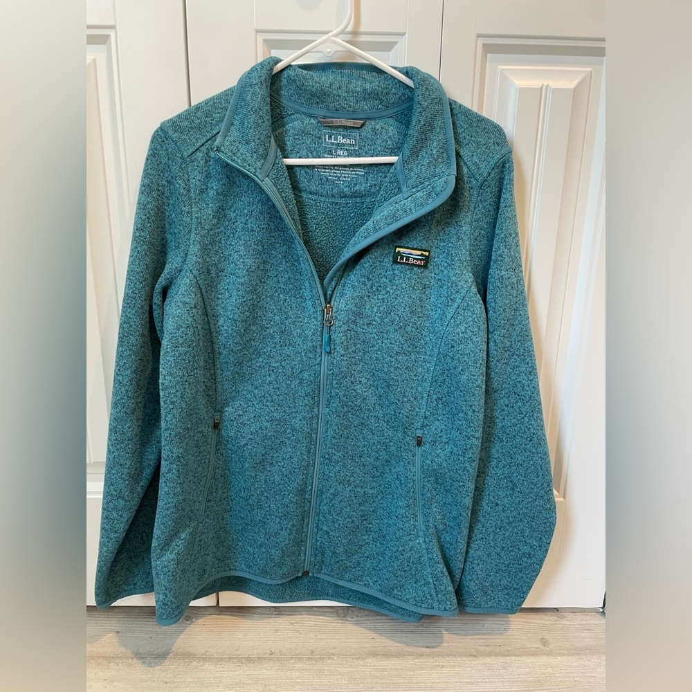 L.L. Bean Teal Full-Zip Utility Jacket